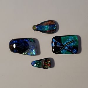 Dichroic Glass Pendants